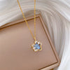 Stainless Steel And Copper Women's Allmatch Clavicle Chain Necklace With Colorful Stars Animal And Zodiac Pattern Cartoon Style