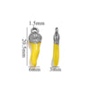 Stainless Steel And Foot Silver Three Dimensional Pepper Pendant Dripping Oil Plated 18K Diy Handmade Earrings And Bag Pendant Material
