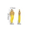 Stainless Steel And Foot Silver Three Dimensional Pepper Pendant Dripping Oil Plated 18K Diy Handmade Earrings And Bag Pendant Material