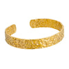 Stainless Steel And Gold Casual Open Beating Pattern Asymmetrical Snakeshaped Women's Bracelet With Electroplating