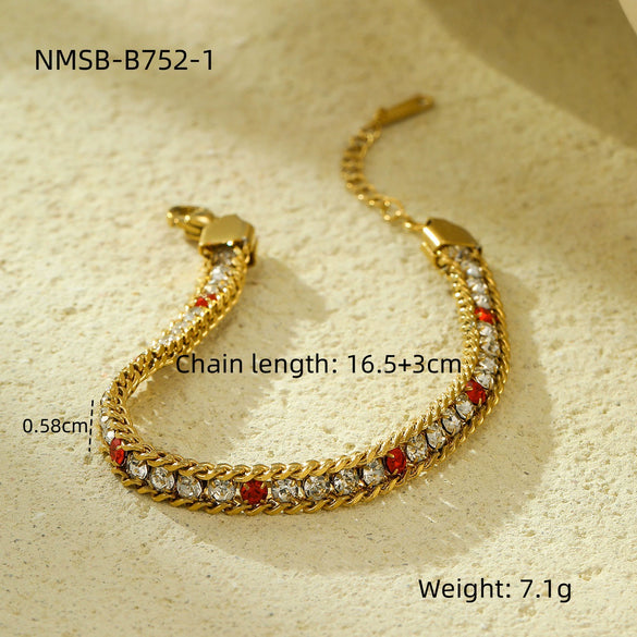 Stainless Steel And 18K Electroplated Women's Bracelet