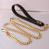 Stainless Steel And Pu Pet Dog Traction Rope For Training And Walking