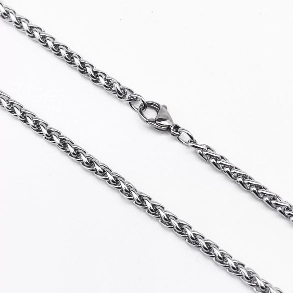 Stainless Steel And 925 Silver Keel Chain Flower Basket Chain Hanging Chain With Lobster Clasp Electroplated Titanium Steel Necklace