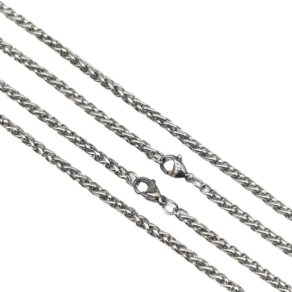 Stainless Steel And 925 Silver Keel Chain Flower Basket Chain Hanging Chain With Lobster Clasp Electroplated Titanium Steel Necklace