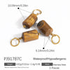 Stainless Steel And Stone Jewelry Accessories Handmade Oval Pattern Electroplated Necklace Bracelet Earrings Pendant