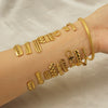 Stainless Steel And Titanium Geometric Retro Bracelet With Electroplating Treatment