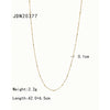 Stainless Steel And Titanium Steel Ball Chain Necklace For Women Geometric Style Electroplated