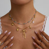 Stainless Steel And Titanium Steel Bowknot Women's Necklace With Electroplating Light Luxury Niche Design