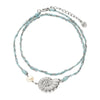 Stainless Steel And Titanium Steel Bracelet With Natural Baroque Pearl Conch Pendant Electroplating Design