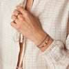 Stainless Steel And Titanium Steel Bracelet With Natural Baroque Pearl Conch Pendant Electroplating Design