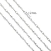 Stainless Steel And Titanium Steel Chain Accessories Electroplated 18K Gold Stick S Chain Strip Jewelry