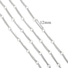 Stainless Steel And Titanium Steel Chain Accessories Electroplated 18K Gold Stick S Chain Strip Jewelry