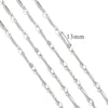 Stainless Steel And Titanium Steel Chain Accessories Electroplated 18K Gold Stick S Chain Strip Jewelry