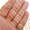 Stainless Steel And Titanium Steel Chain Accessories Electroplated 18K Gold Stick S Chain Strip Jewelry