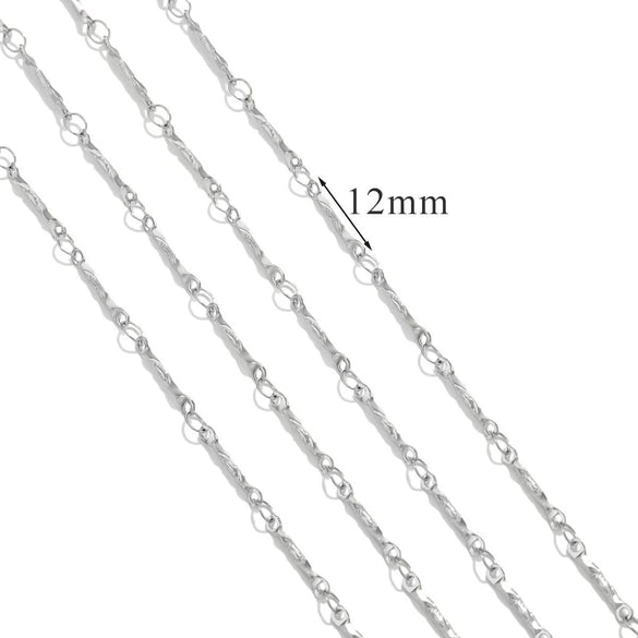 Stainless Steel And Titanium Steel Chain Accessories Electroplated 18K Gold Stick S Chain Strip Jewelry