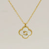 Stainless Steel And Titanium Steel Clover And Constellation Pendant Necklace For Women With Electroplating Treatment