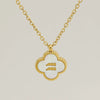 Stainless Steel And Titanium Steel Clover And Constellation Pendant Necklace For Women With Electroplating Treatment