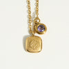 Stainless Steel And Titanium Steel Constellation Pendant Necklace With 18K Gold Electroplating