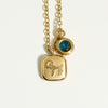 Stainless Steel And Titanium Steel Constellation Pendant Necklace With 18K Gold Electroplating