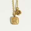 Stainless Steel And Titanium Steel Constellation Pendant Necklace With 18K Gold Electroplating