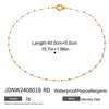 Stainless Steel And Titanium Steel Cross Geometric Pattern Electroplated Women's Necklace
