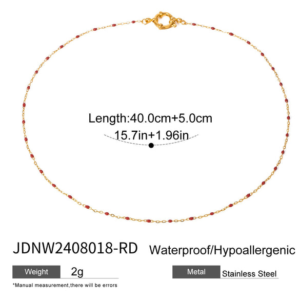Stainless Steel And Titanium Steel Cross Geometric Pattern Electroplated Women's Necklace