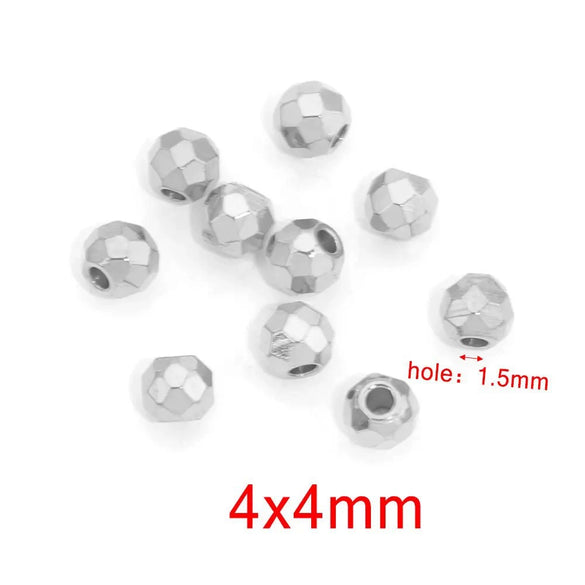 Stainless Steel And Titanium Steel Curved Beads Vacuum Gold Plated Handmade Jewelry Accessories With Hirback Pattern For Bracelet And Necklace