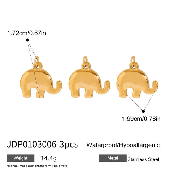 Stainless Steel And Titanium Steel Diy Pendant Jewelry Accessories With Electroplating Design