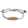 Stainless Steel And Titanium Steel Dopamine Bracelet With Geometric And Heart Pattern Electroplating