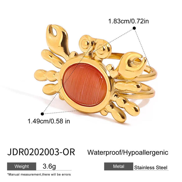 Stainless Steel And Titanium Steel Electroplated Allmatch Fashion Beach Ring Necklace For Women