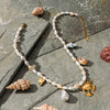 Stainless Steel And Titanium Steel Electroplated Starfish Crab Cross Pendant Necklace For Women