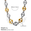 316L Stainless Steel And 316L Stainless Steel Electroplated Women's Earrings Bracelet Necklace Set Hiphop Fashion