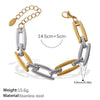 316L Stainless Steel And 316L Stainless Steel Electroplated Women's Earrings Bracelet Necklace Set Hiphop Fashion