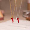 316L Stainless Steel And 316L Stainless Steel Fashion Jewelry Set With Pepper And Fourleaf Flower Patterns For Men And Women Electroplated