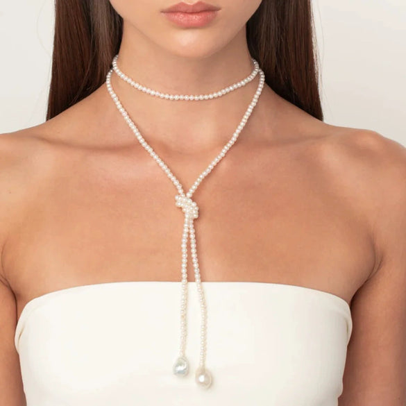 Stainless Steel And Titanium Steel Geometric Baroque Women's Necklace With Electroplating