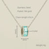 Stainless Steel And Titanium Steel Geometric Electroplating Pendant Necklace Jewelry