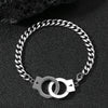 Stainless Steel And Titanium Steel Geometric Handcuffs Style Jewelry For Men And Women With Electroplating Treatment