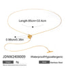 Stainless Steel And Titanium Steel Geometric Jewelry Dualuse Necklace And Bracelet With Electroplating And Ball Chain Style For Women