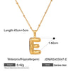 Stainless Steel And Titanium Steel Geometric Letter Necklace Pendant With Electroplating For Women