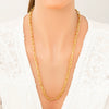 Stainless Steel And Titanium Steel Geometric Minimalist Pendant Necklace Electroplated With 18K Real Gold