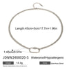 Stainless Steel And Titanium Steel Geometric Oval Necklace Electroplated For Women