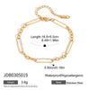 Stainless Steel And Titanium Steel Geometric Pattern Electroplated Women's Bread Necklace Jewelry
