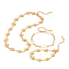 Stainless Steel And Titanium Steel Geometric Pattern Electroplated Women's Bread Necklace Jewelry