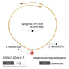 Stainless Steel And Titanium Steel Geometric Pendant Necklace With Electroplating For Women