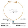 Stainless Steel And Titanium Steel Geometric Pendant Necklace With Electroplating For Women
