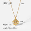 Stainless Steel And Titanium Steel Geometric Star Necklace With Electroplating
