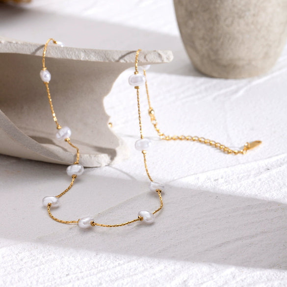 Stainless Steel And Titanium Steel Geometric Style Female Necklace