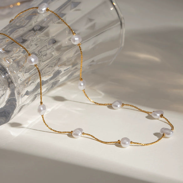 Stainless Steel And Titanium Steel Geometric Style Female Necklace