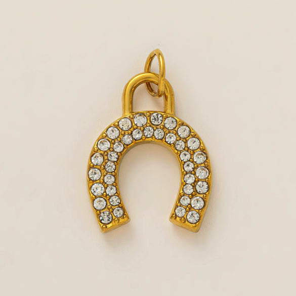Stainless Steel And Titanium Steel Geometric Style Pendant Necklace With Electroplating And Vacuum Plated 18K Gold Color Protection
