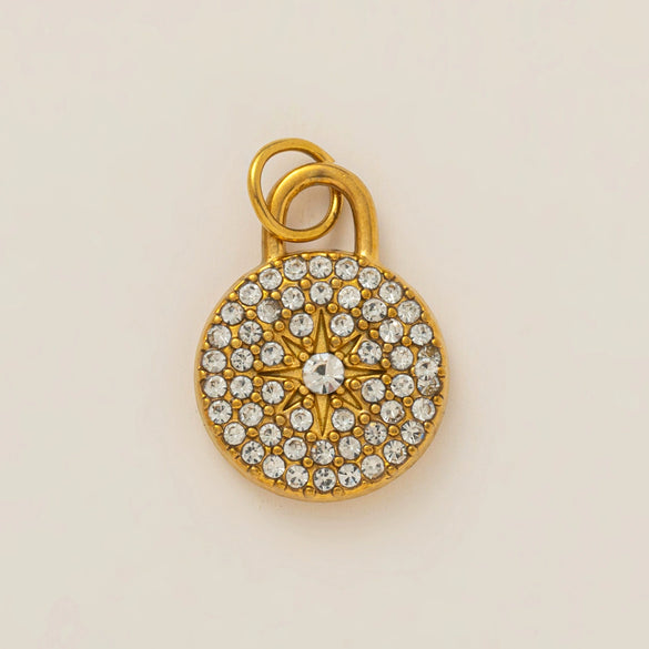 Stainless Steel And Titanium Steel Geometric Style Pendant Necklace With Electroplating And Vacuum Plated 18K Gold Color Protection